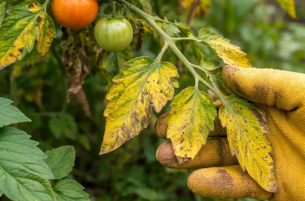 Kodėl gelsta pomidorų lapai: priežastys ir ką daryti